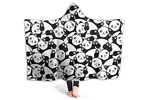 Panda Hoodie Blanket for Women