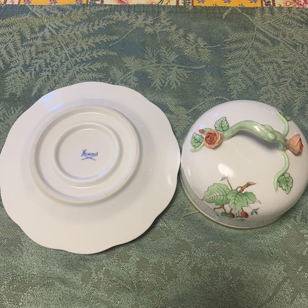 Amazon | ヘレンド ラウンドバター皿 ローズヒップ ハンガリー | ノー  