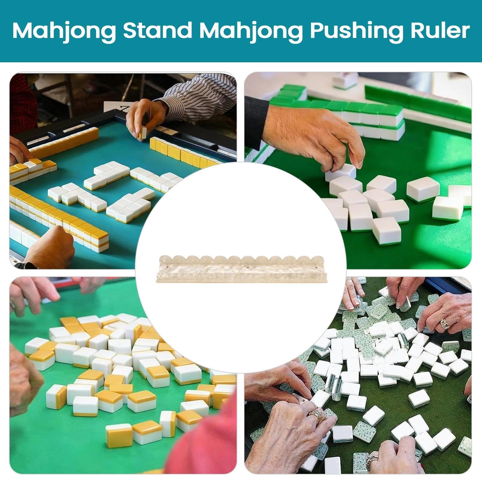Deski, magnetyczne stojaki mahjonga antypoślizgowe akrylowe zapiekanki | Mahjong i Push Combo do domu, spotkań rodzinnych, przyjęć, ośrodków dla seniorów i