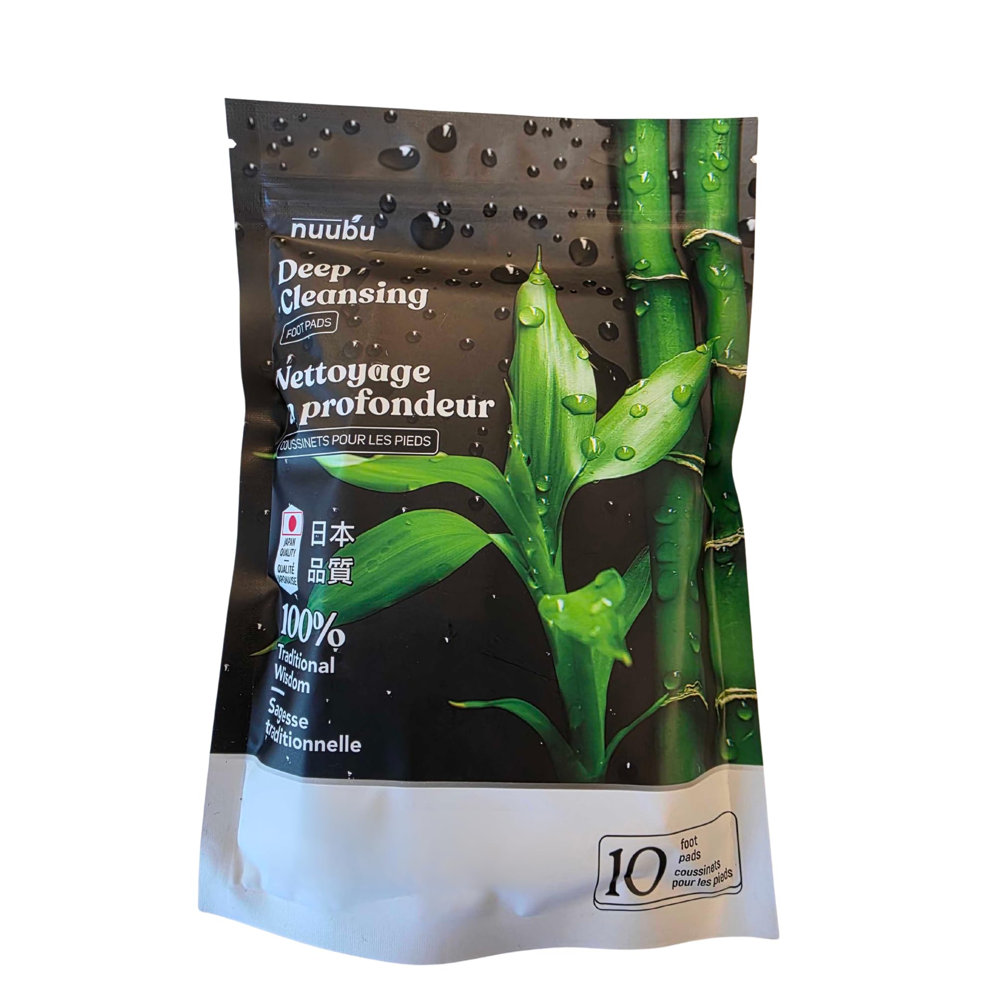 Nuubu | Deep Cleansing Foot Pads for Better Sleep & Foot Care | Premium Japanese Organic Feet Pads with Ginger Powder (Pack of 1 | 10 Pc)