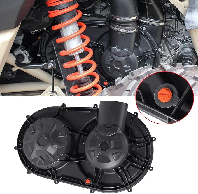 CUSAUTV Outer Clutch Cover,X3 Back Plate CVT Air Guide Clutch Housing