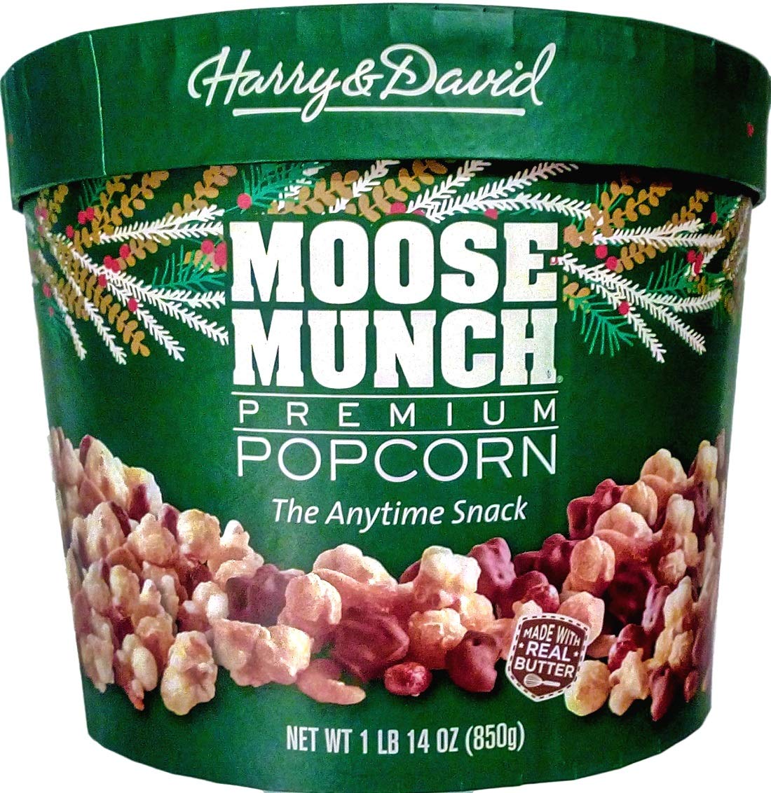 Harry & David Moose Munch Popcorn Trio - Classic Caramel, Milk & Dark Chocolate Variety Pack (3 Bags)