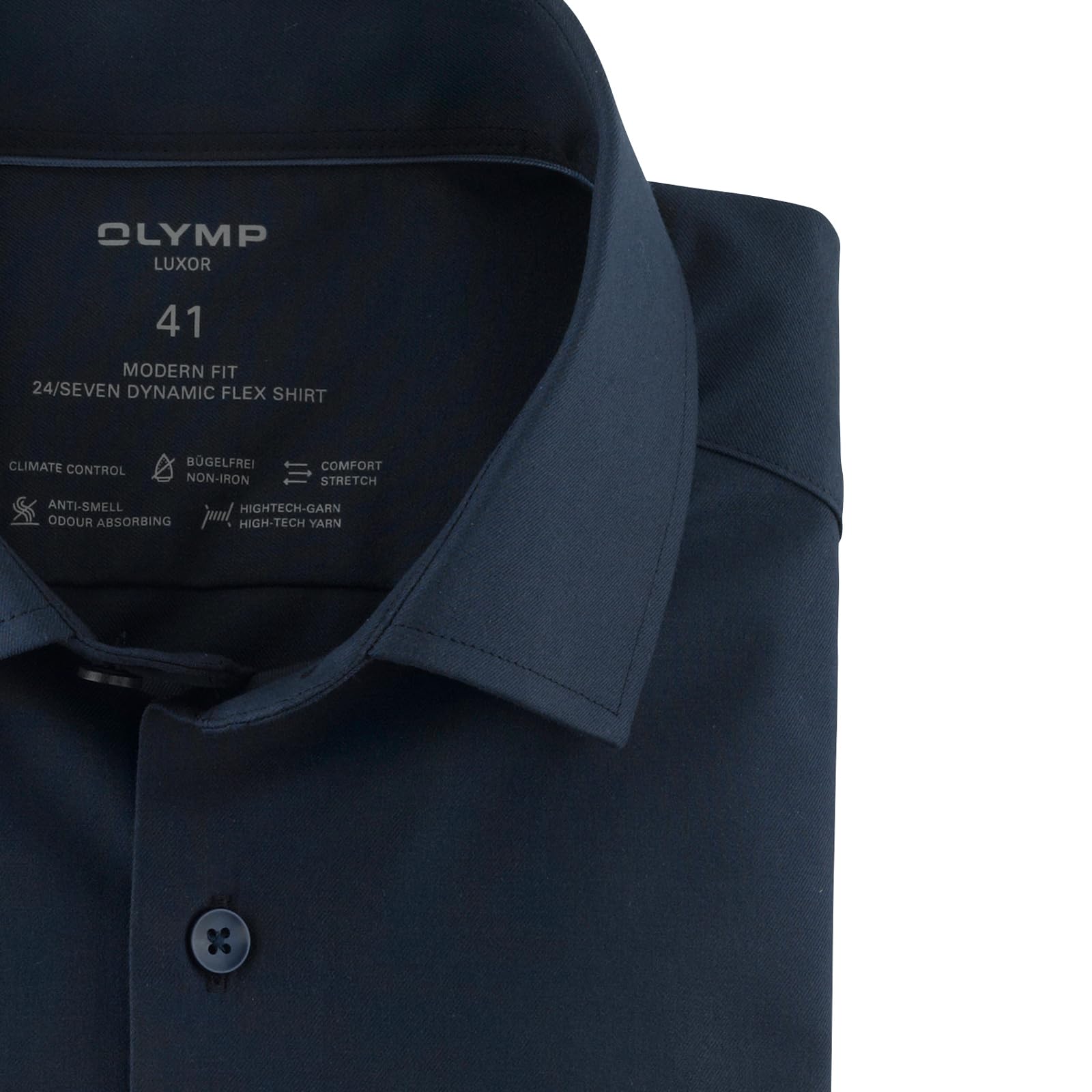 OLYMP Herren Oberhemd Langarm 123024,Twill,Modern Fit 26,Global Kent