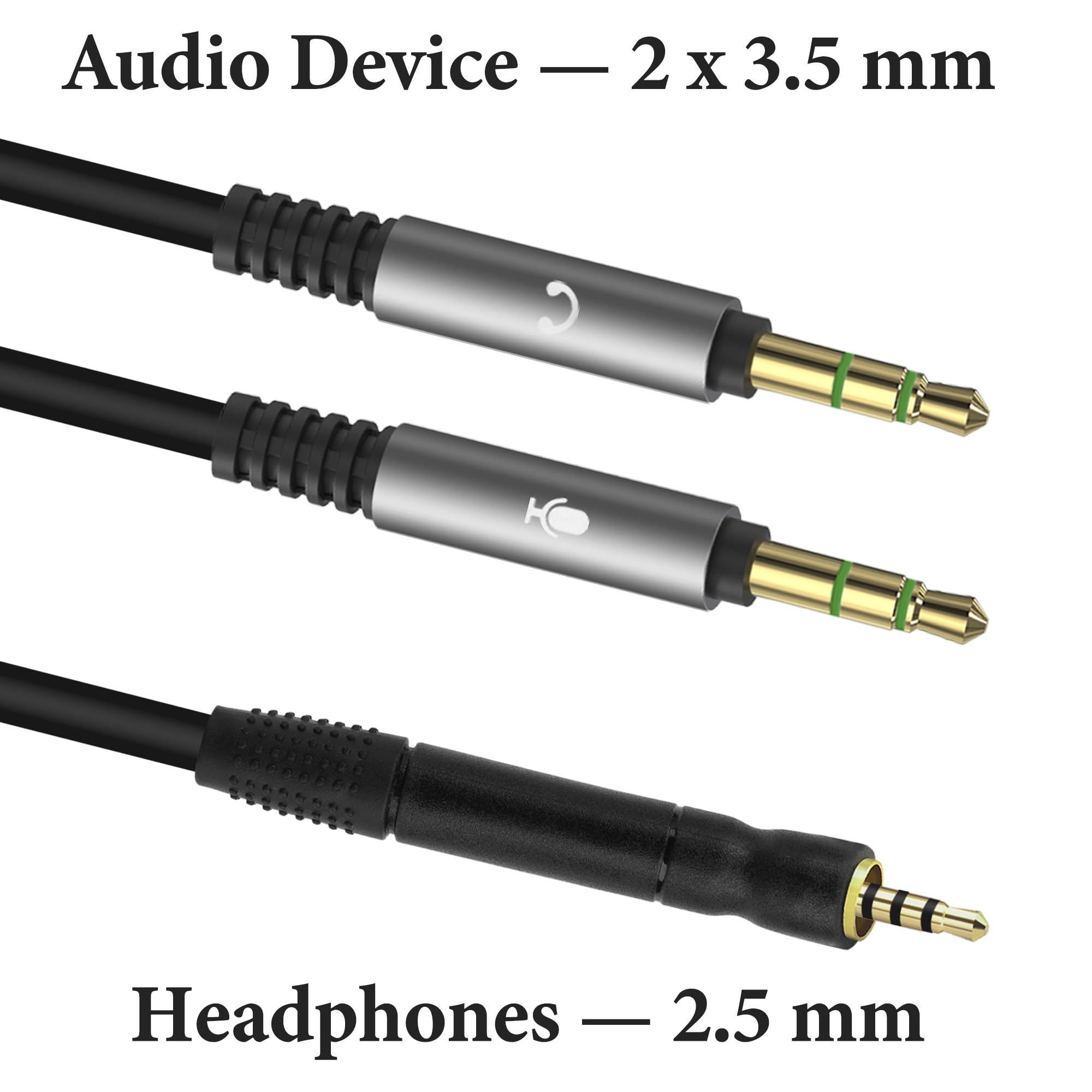 Sennheiser 3m 6.35mmジャックケーブル Cable for HD 600 series, 3.00 m, 3.5 mm jack and 6.35 mm screw-on