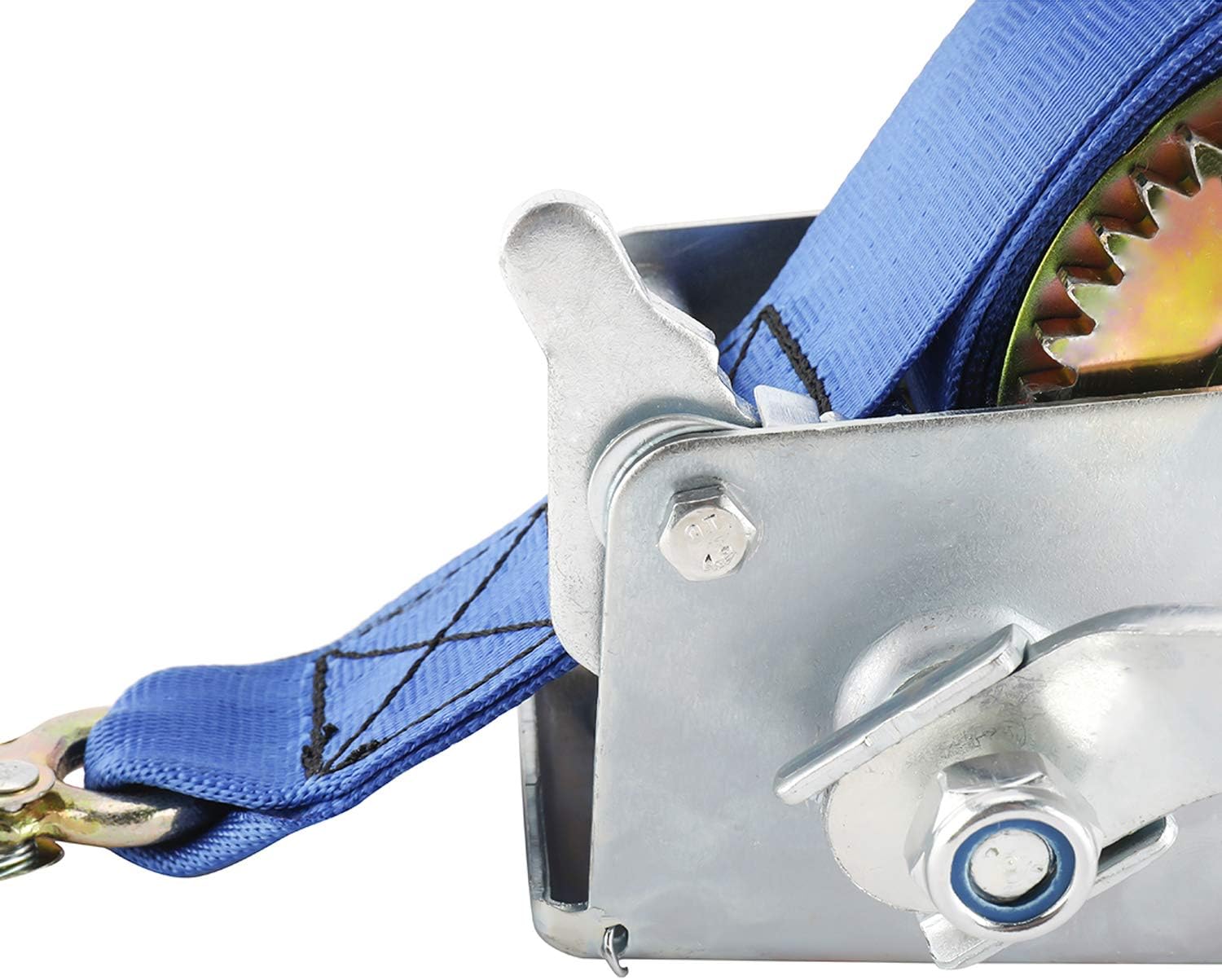 Limited Discount 8MILELAKE Heavy Duty 600lbs Hand Winch Crank Strap Gear Winch for Trailer Boat ATV Free Shipping Offer 8MILELAKE Heavy Duty 600lbs Hand Winch Crank Strap Gear Winch for Trailer Boat ATV