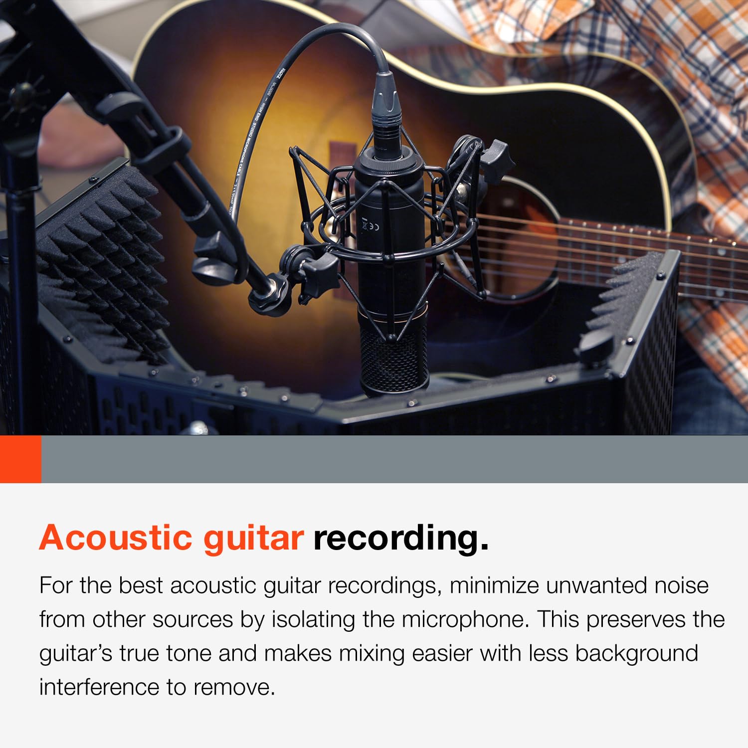 Amazon.com: Tascam TM-AR1 Microphone Reflection Filter