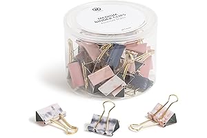 U Brands 36 Pack Soft Dye Fashion Binder Clips
