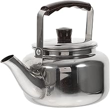 DOITOOL Chaleira de fogão – Bules de aço inoxidável para fogão – Caldeira de água com alça anti-escaldante para chá, café, leite (cerca de 0,8 litros)