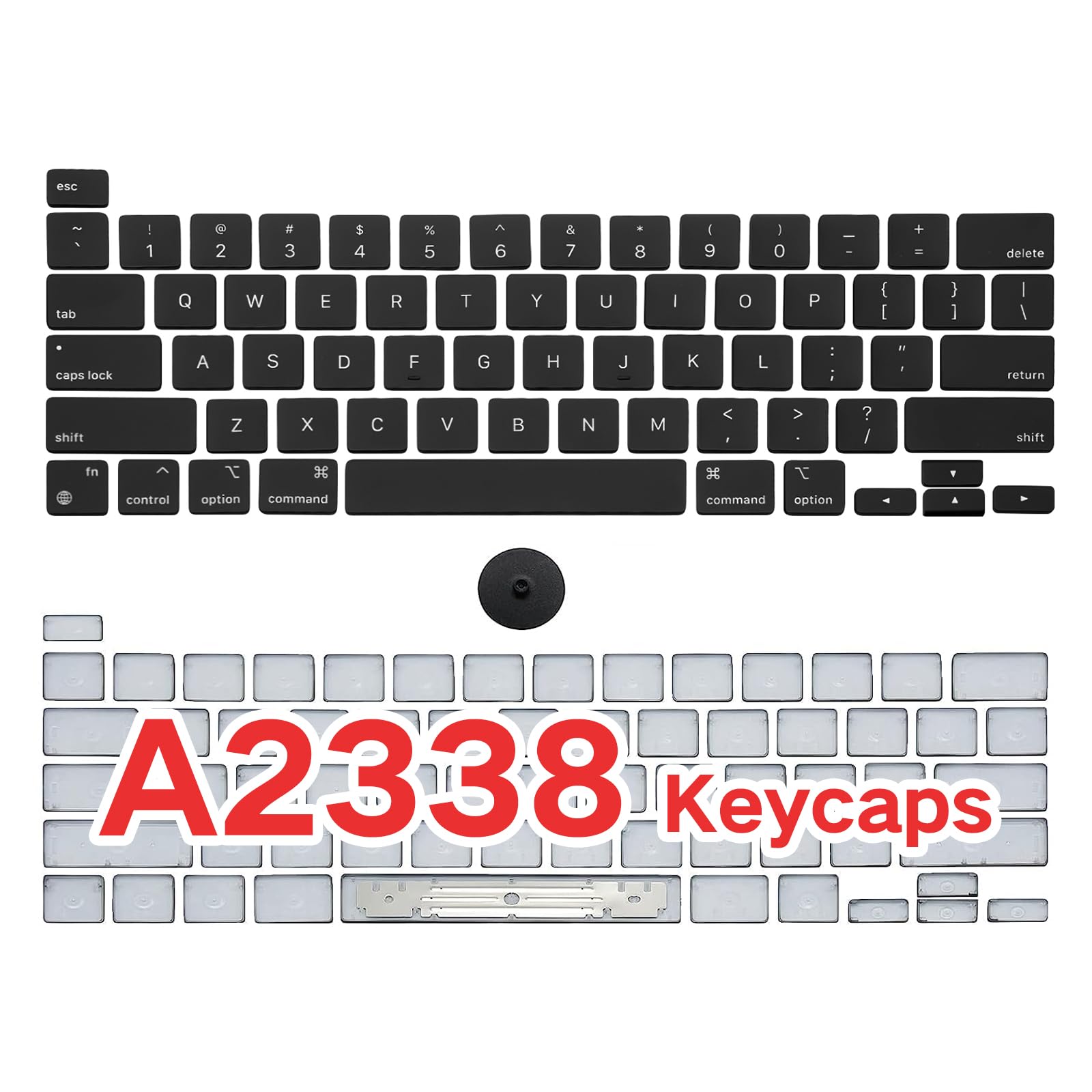 WARWOLFTEAM Keyboard Key Caps Full US Set Replacement for MacBook Pro 13