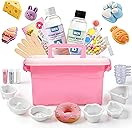 Taba Squishy Maker Kit – DIY Mochi Squishy Craft Kit, Silicone Mold Making Set with 8oz AB Silicone Gel, Giant Chick/Paw/Hamster/Cat Molds, Squishy Kit, Stress Relief & Gifts