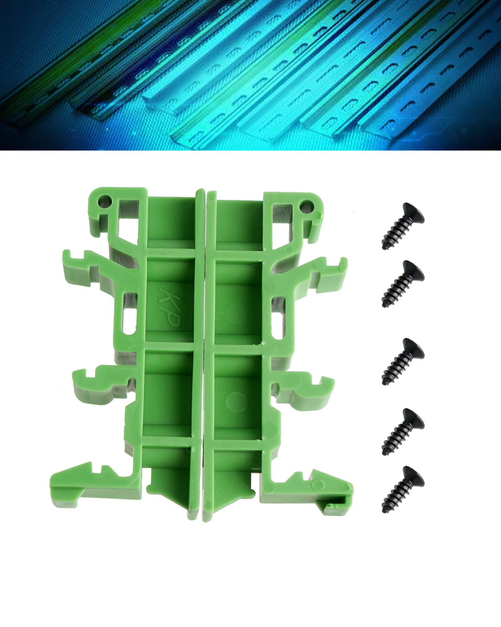 Euroharry DIN Schienen Adapter - 35mm PCB Halterung Für Elektroinstallation