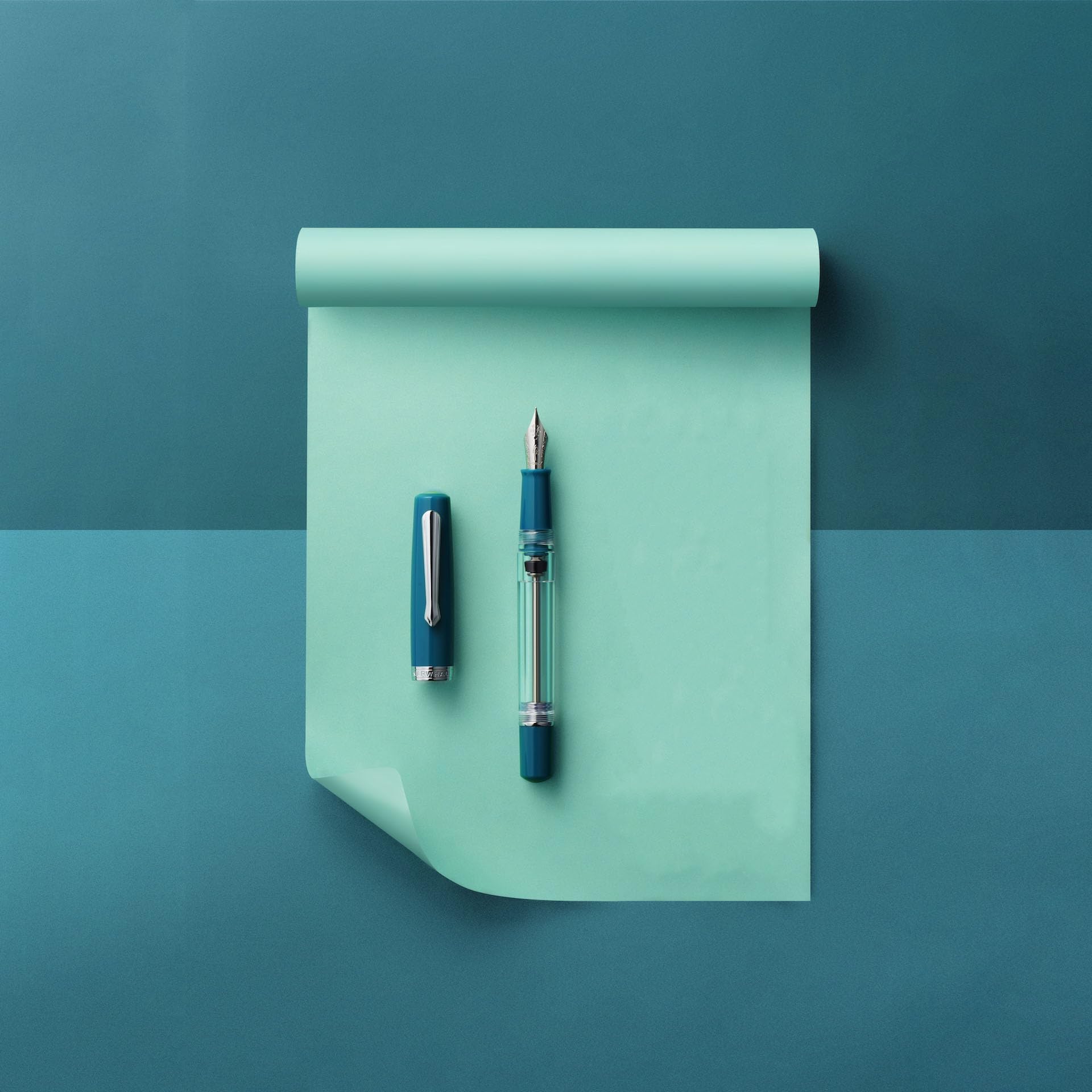 Nahvalur Original Plus Fountain Pens Collection (Medium(0.47mm), Aquamarine) Aquamarine Medium(0.47mm)