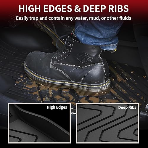 Miniatura 5 de LASFIT Alfombrillas para Mazda CX5 2017-2024, revestimientos de piso de protección para todo tipo de clima, tapetes de goma TPE para accesorios