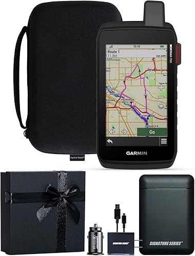Garmin Montana 700i, robusto inReach GPS de mano, mapeo, pantalla táctil de 5 pulgadas y paquete de regalo distintivo