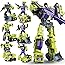 G-THINK GT Engineering Devastator Green Alloy Combiner 6 in 1 Construction Vehicles into Car Truck Bucket Loader Model for Bo