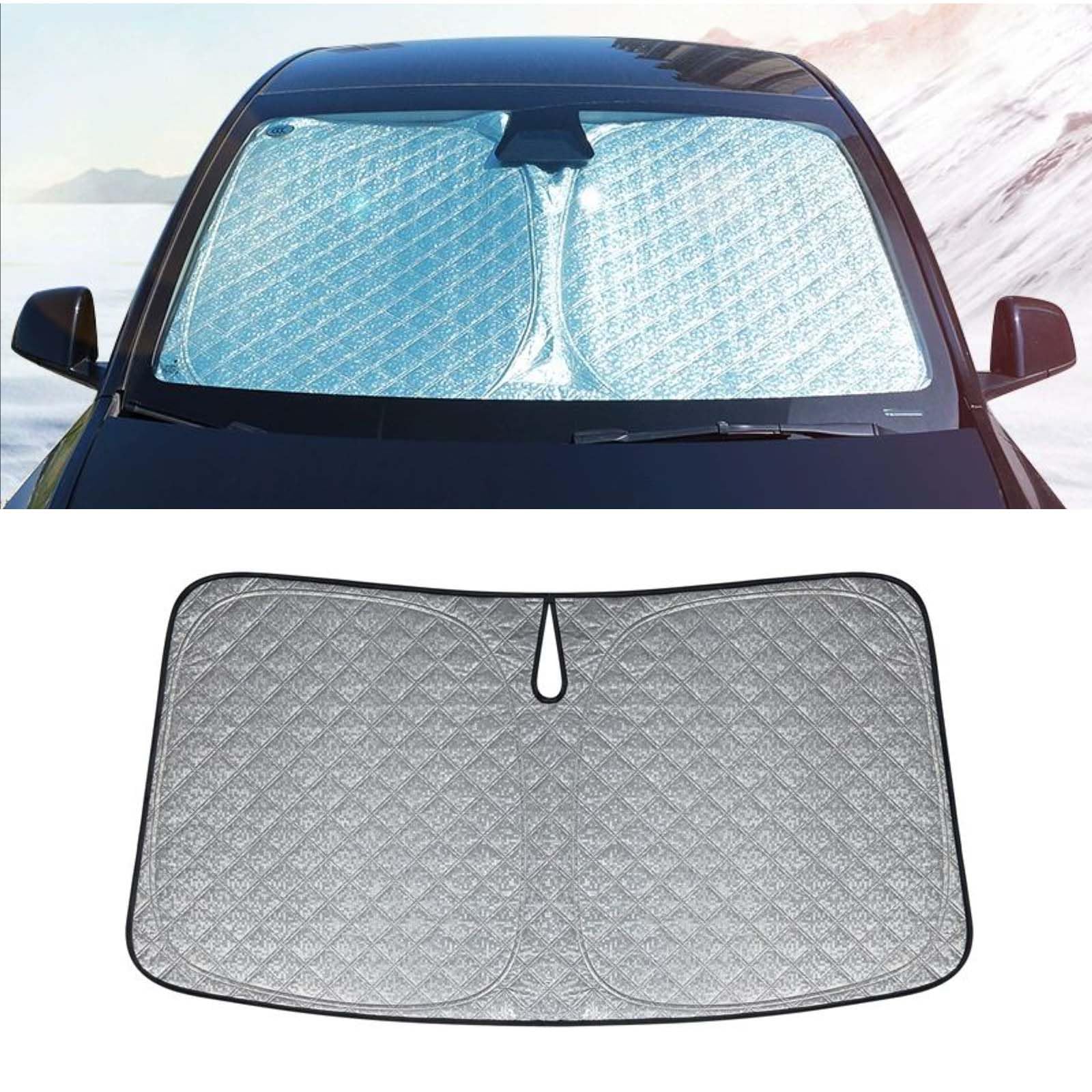 Szyby przeciwsłoneczne do Audi A4 B8 Sedan 2007 2008 2009 2010 2011 2012-2015, składana pogrubiona osłona przeciwsłoneczna przed promieniowaniem UV utrzymuje Twój pojazd w chłodzie
