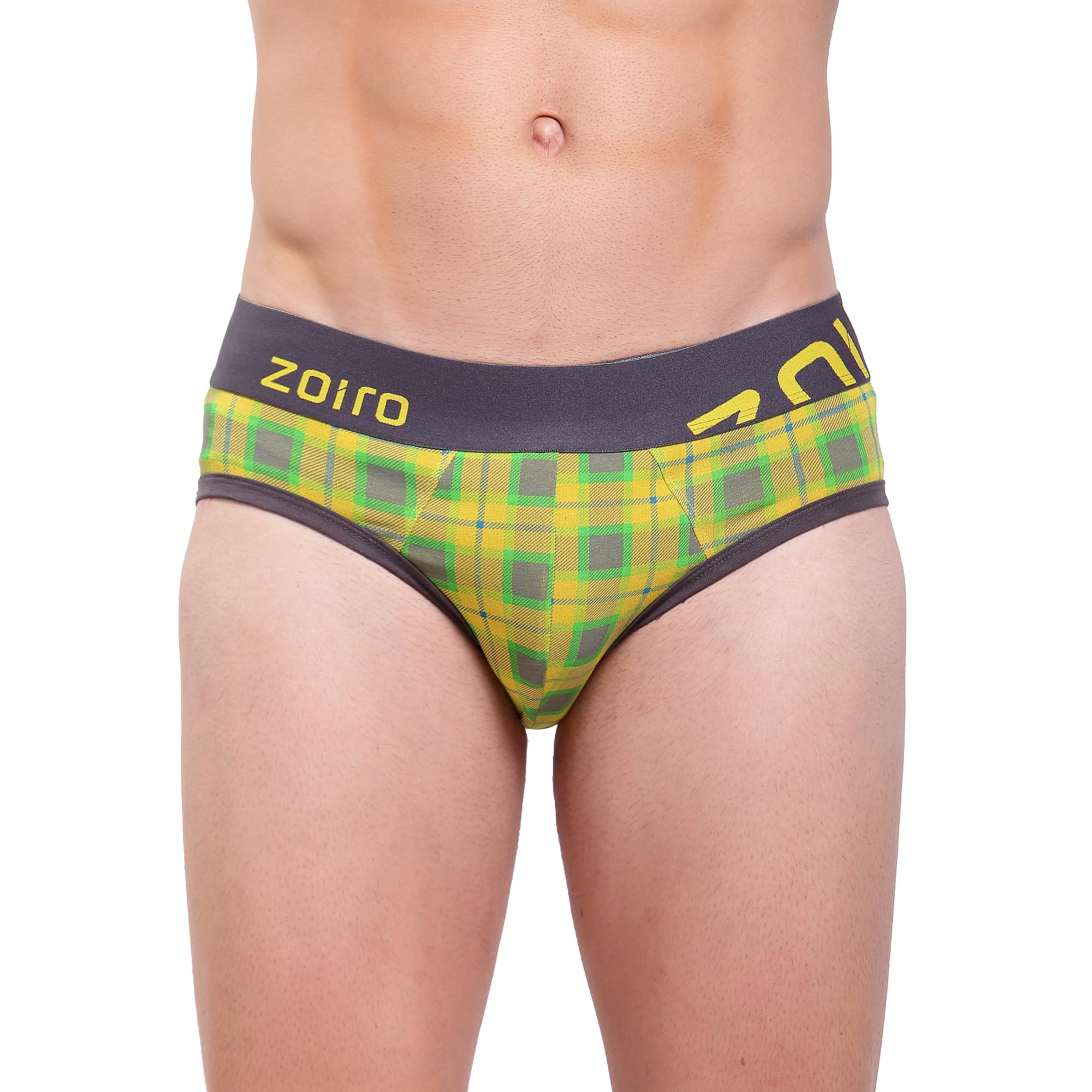 zoiro Men's Brief | Soft Band | Soft No-Marks Elastic | Breathable Innerwear | Pack of 1 | Color May Vary-picture-49