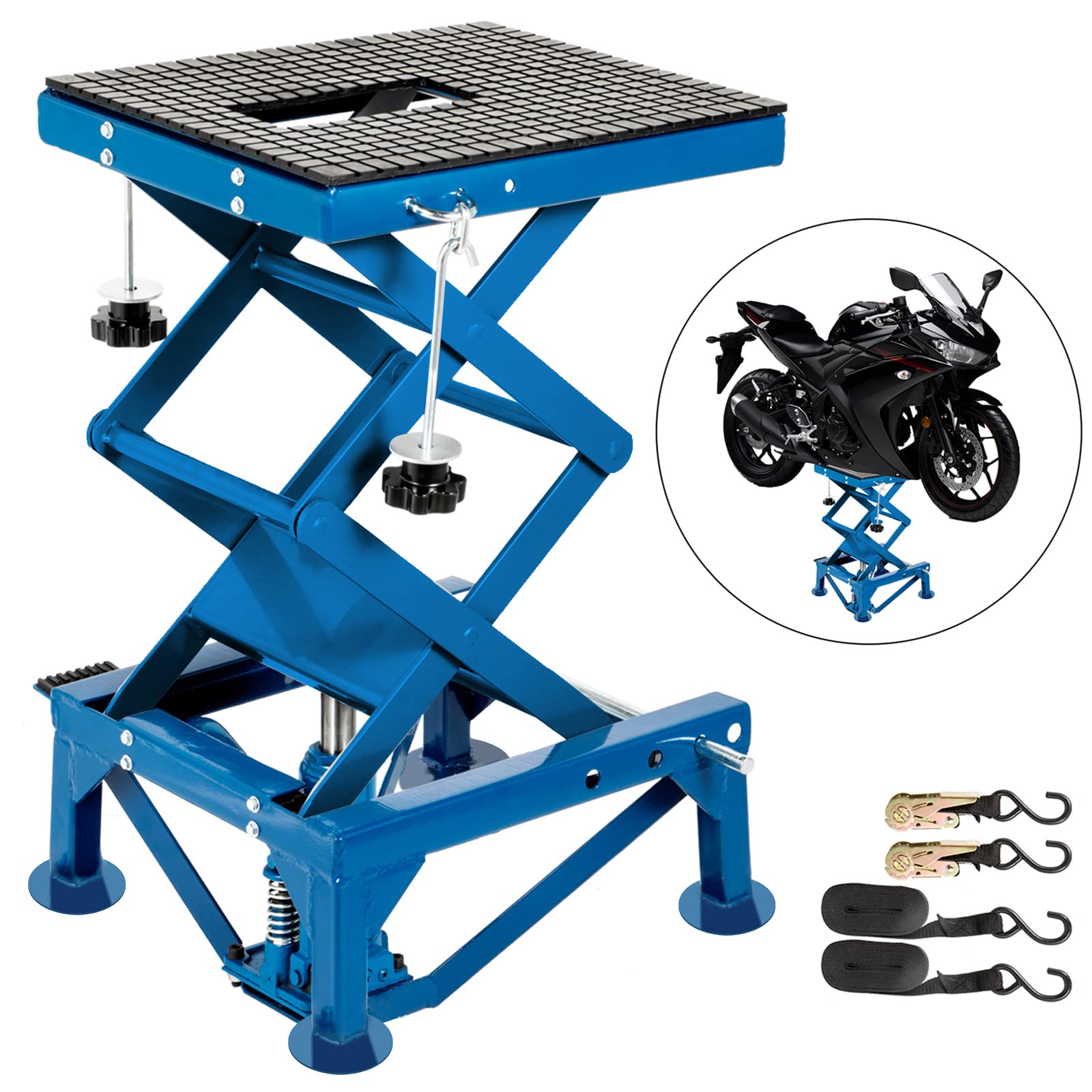 Buy VEVOR Motorcycle Jack, Hydraulic Motorcycle Scissor Jack with