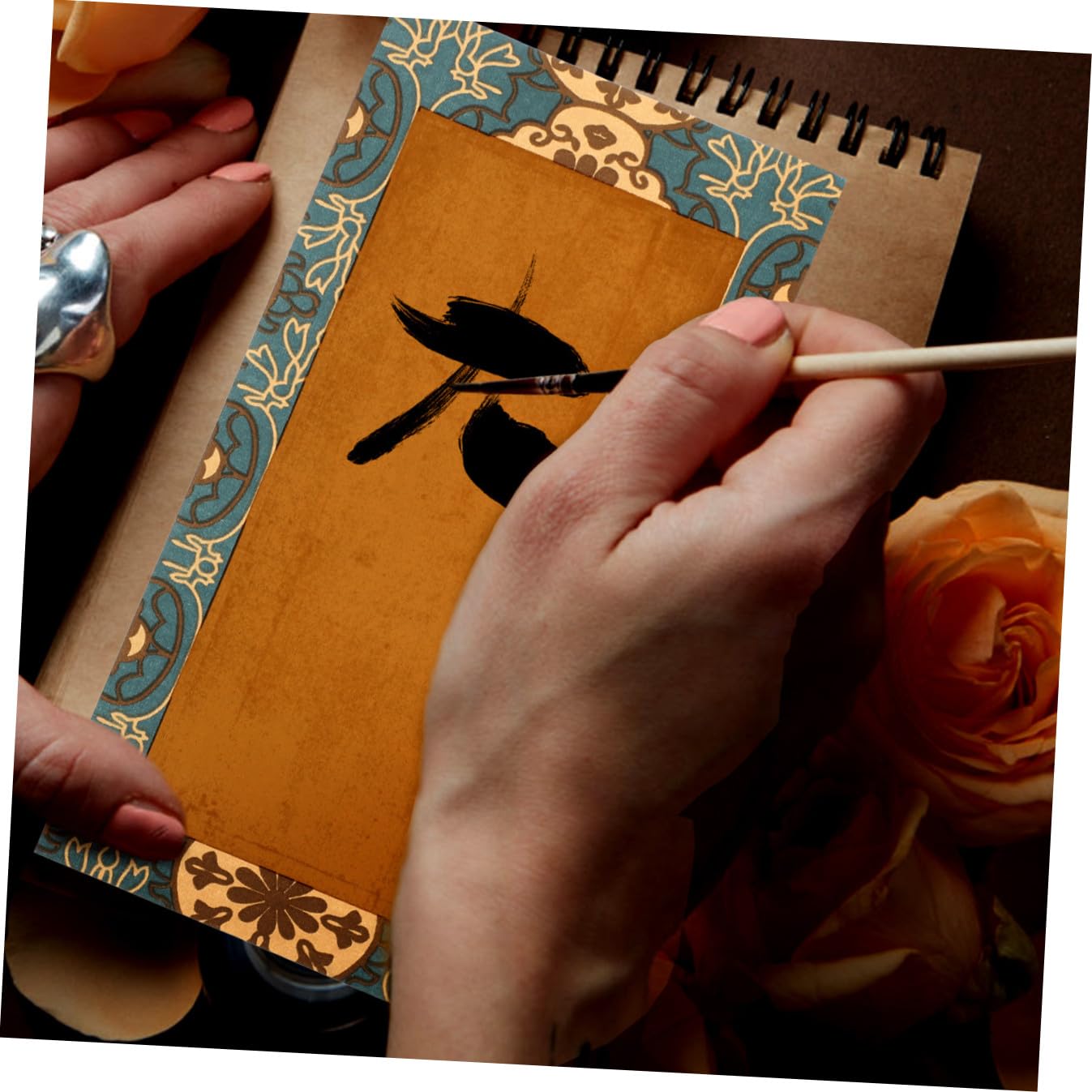 Gatuida 3 Series Papel De Arroz Para Caligrafía Para Escritura Y Pintura Para Manualidades Y Principiantes Caligrafía 40 Hojas*3