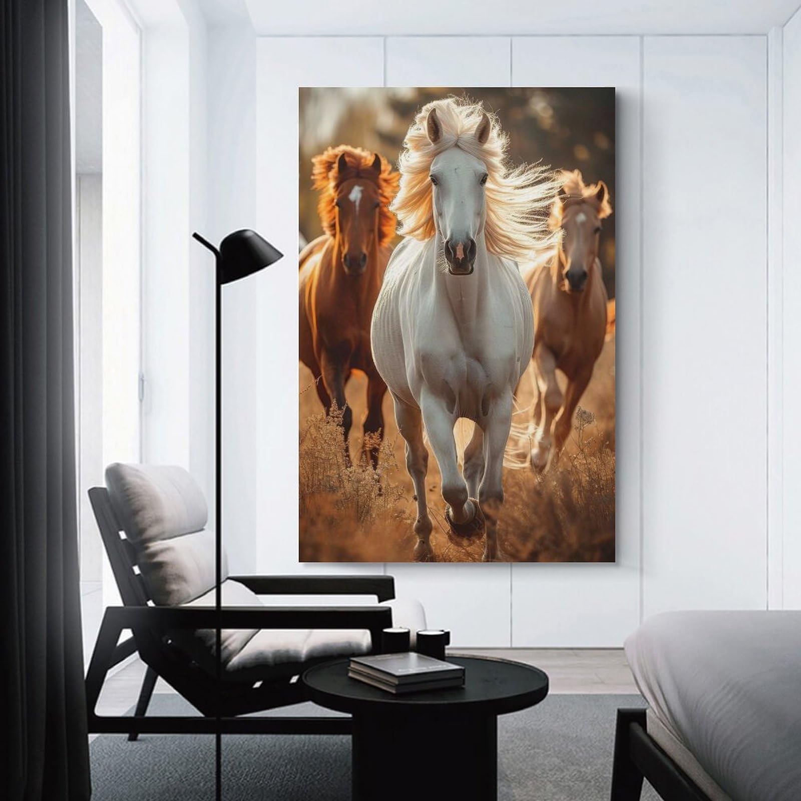 Junmoney Unframe-Style-8 Canvas Art Print House, 08X12inch(20X30cm), For Contemporary Homes, Apartments Or Offices, Decorative Canvas Decor For Home Updates