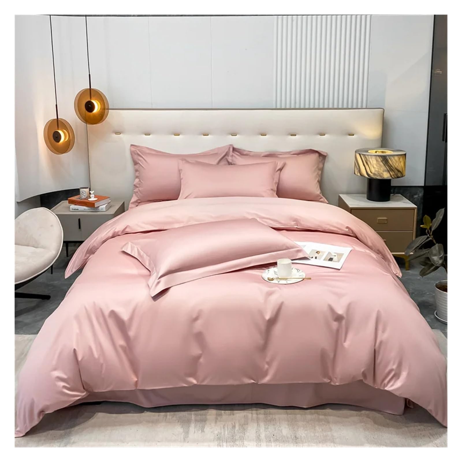 Sbcgfy F Bed Our Pieces Set, 1000Tc Egyptian Cotton Duvet Cover, Quilt Cover Comforter Cover 150 * 200 220 * 240 Bedding Set Pillowcases Without Bedsheet,-150 * 200