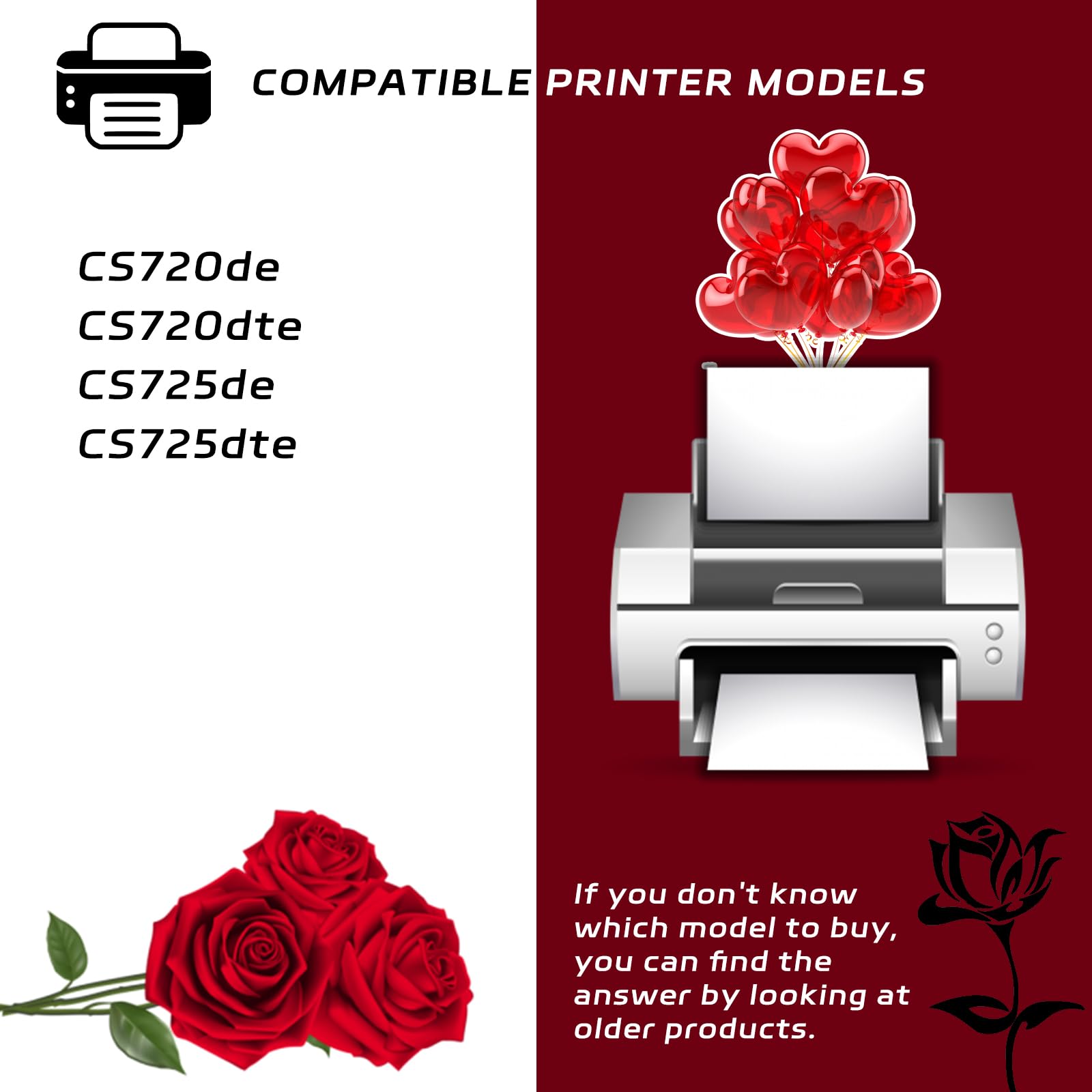 40X9929 Transfer Belt Unit Compatible for Lexmark CS720de CS720dte CS725de CS725dte Printers, with Chip, High Yield 250000 Pages, Clear Printing (1 Set)