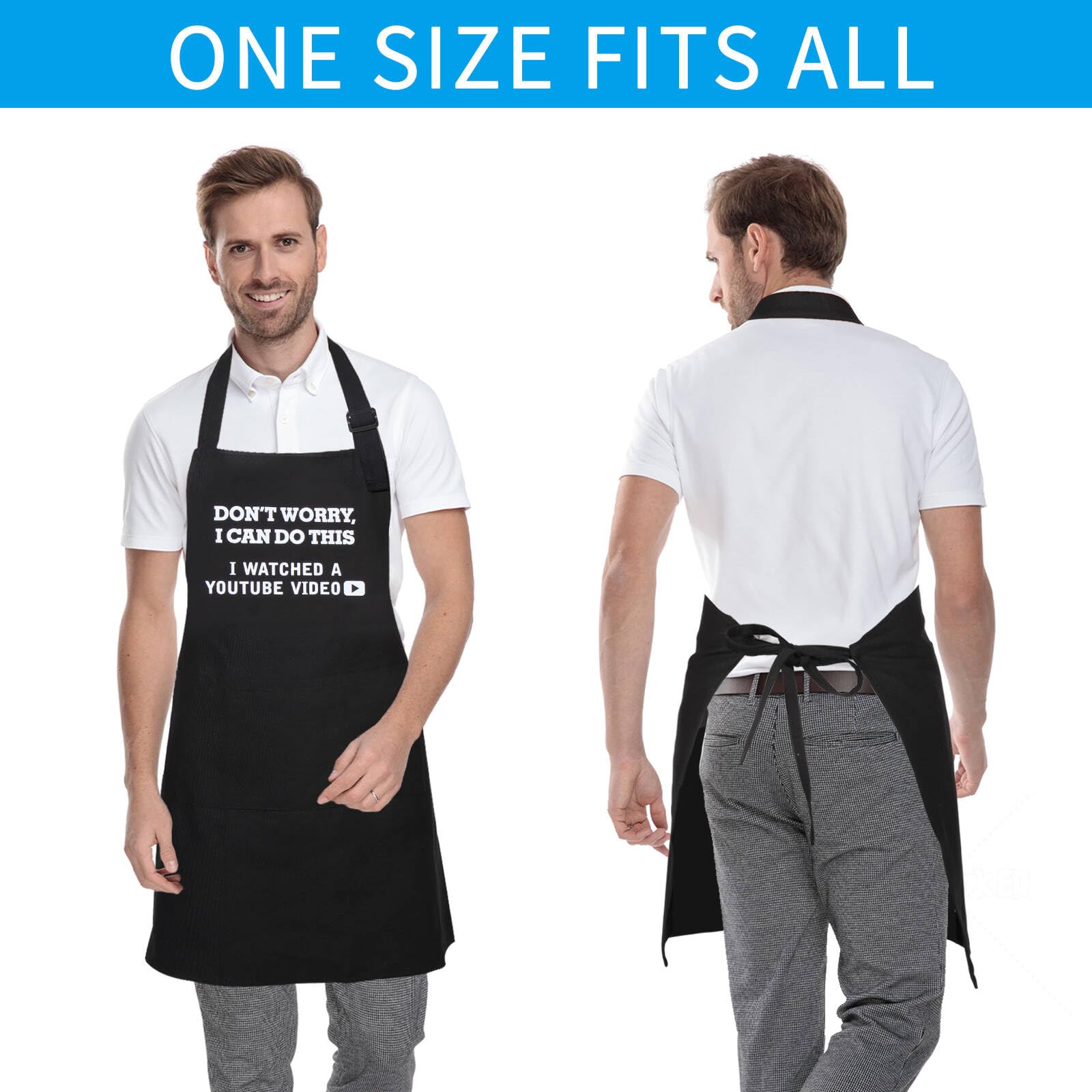 Delantales divertidos para hombres, regalos divertidos personalizados para hombres, delantal de cocinar, barbacoa, chef, regalos para marido, papá