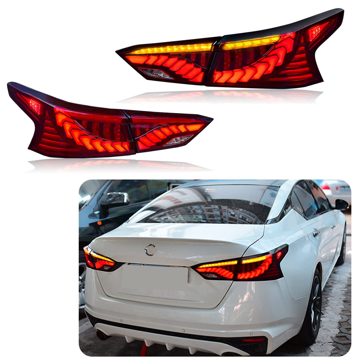 Buy Inginuity Time LED Tail Lights For Nissan Altima 20192022 With