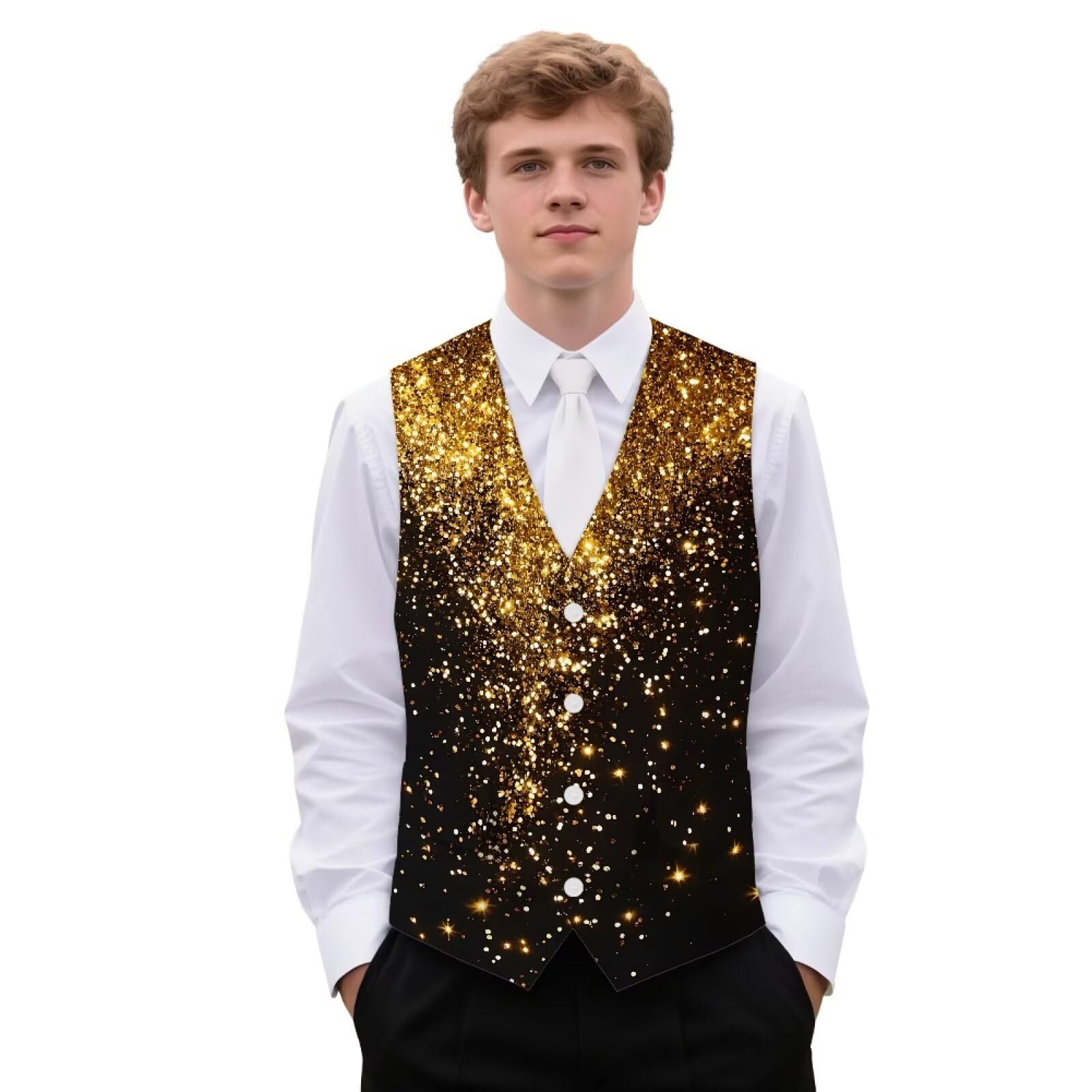 Chaleco de traje para hombre, vestido formal de negocios, ajustado, para trabajo, boda, chaleco con bolsillos para trajes de esmoquin