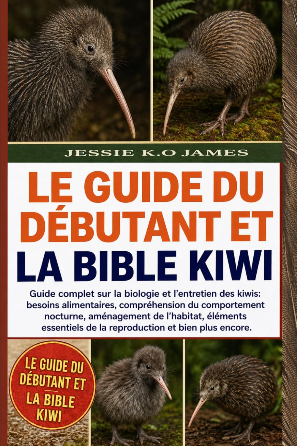 LE GUIDE DU DÉBUTANT ET LA BIBLE KIWI: Guide complet sur la biologie et l'entretien des kiwis: besoins alimentaires, compréhension du comportement ... de la reproduction et bien plus encore.
