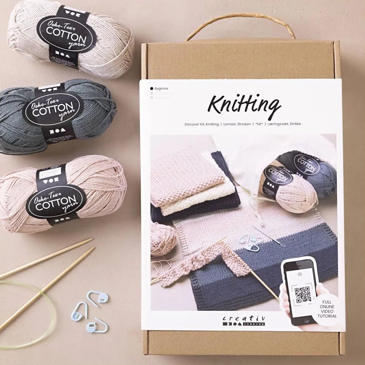 CREATIV DISCOUNT Starter Bastelset Stricken - DIY Set