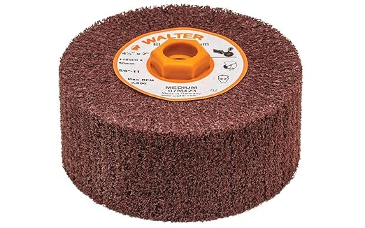 Walter 07M423 Blendex Linear Finishing Abrasive Drum - Medium Grit, 4 �? in. Sanding Drum for Line-Mate III. Surface Conditioning Drums