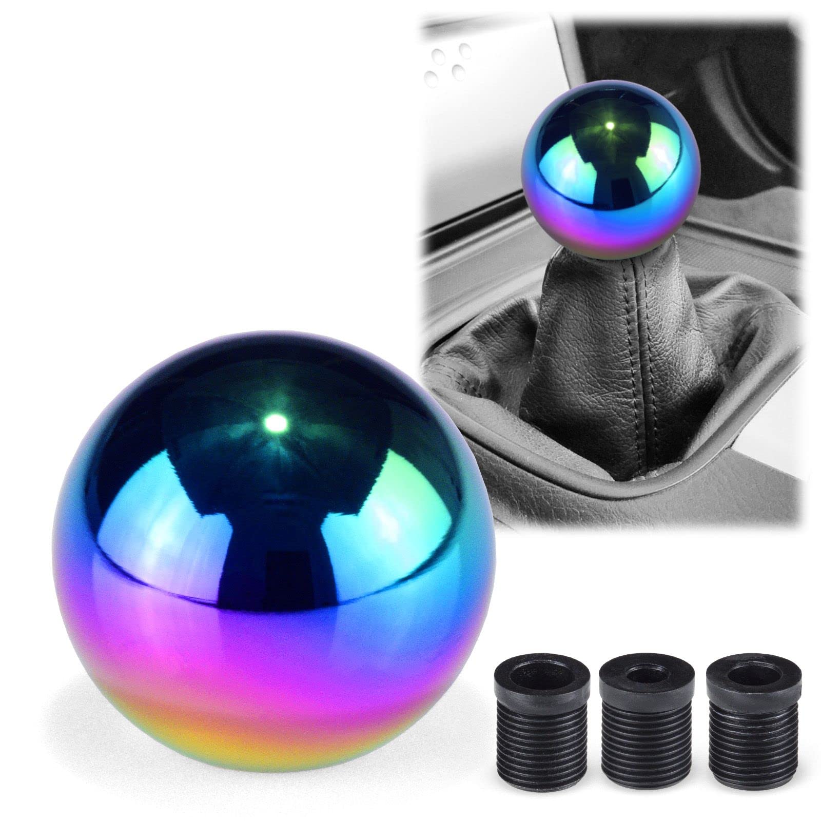Amazon.com: EZAUTOWRAP Neo Chrome Shifter Ball Chrome Shift