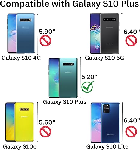 Miniatura 2 de Carcasa trasera básica compatible con Samsung Galaxy S10 Plus de gel de silicona líquida suave (azul cian)