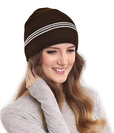 Women's brown beanie Clearance