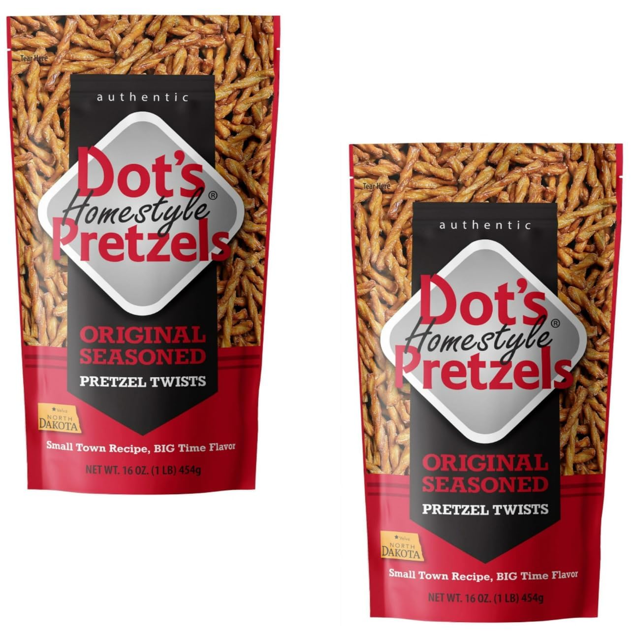 Dot Pretzels Original Flavor - Pack of 2 - Original Seasoning - Delicious Pretzels Everyone Loves - Perfect for Snacking on the go or Stocking the Office
