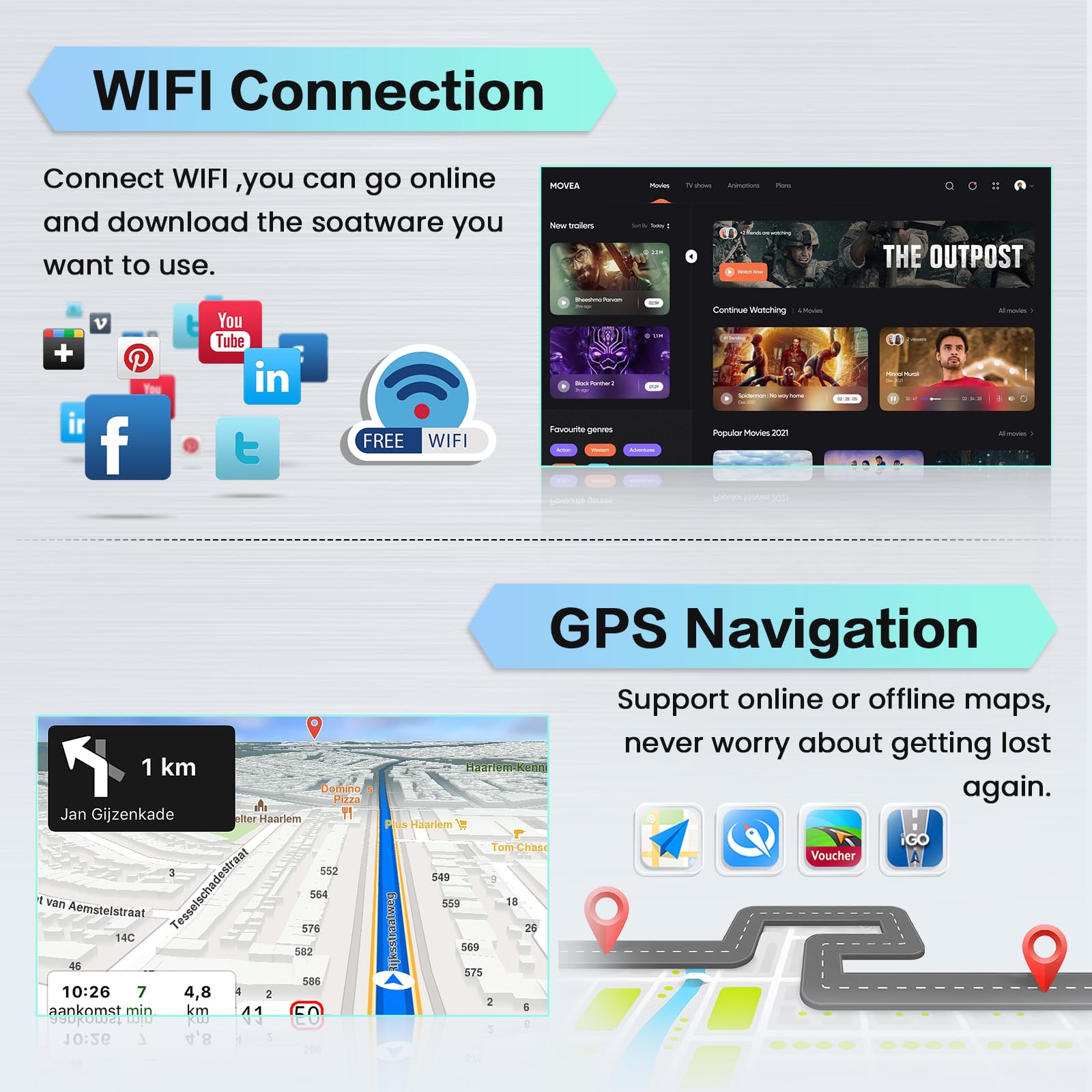 Autoradio Android 15 10.1" Pour Renault Trafic/Opel Vivaro/Nissan Primastar - CarPlay/Android Auto Sans Fil