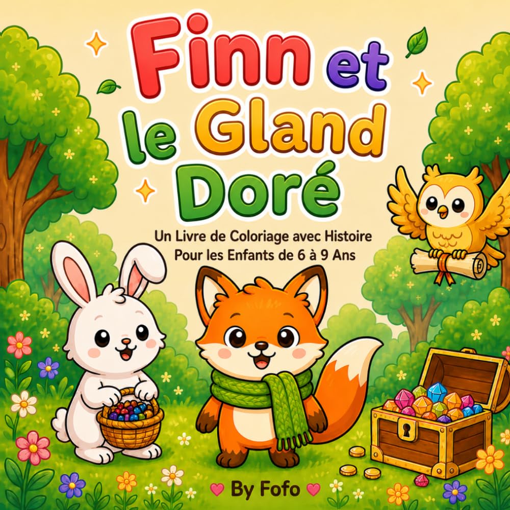 Finn et le Gland Doré: Un Livre de Coloriage avec Histoire pour Enfants (Les Aventures de Finn)