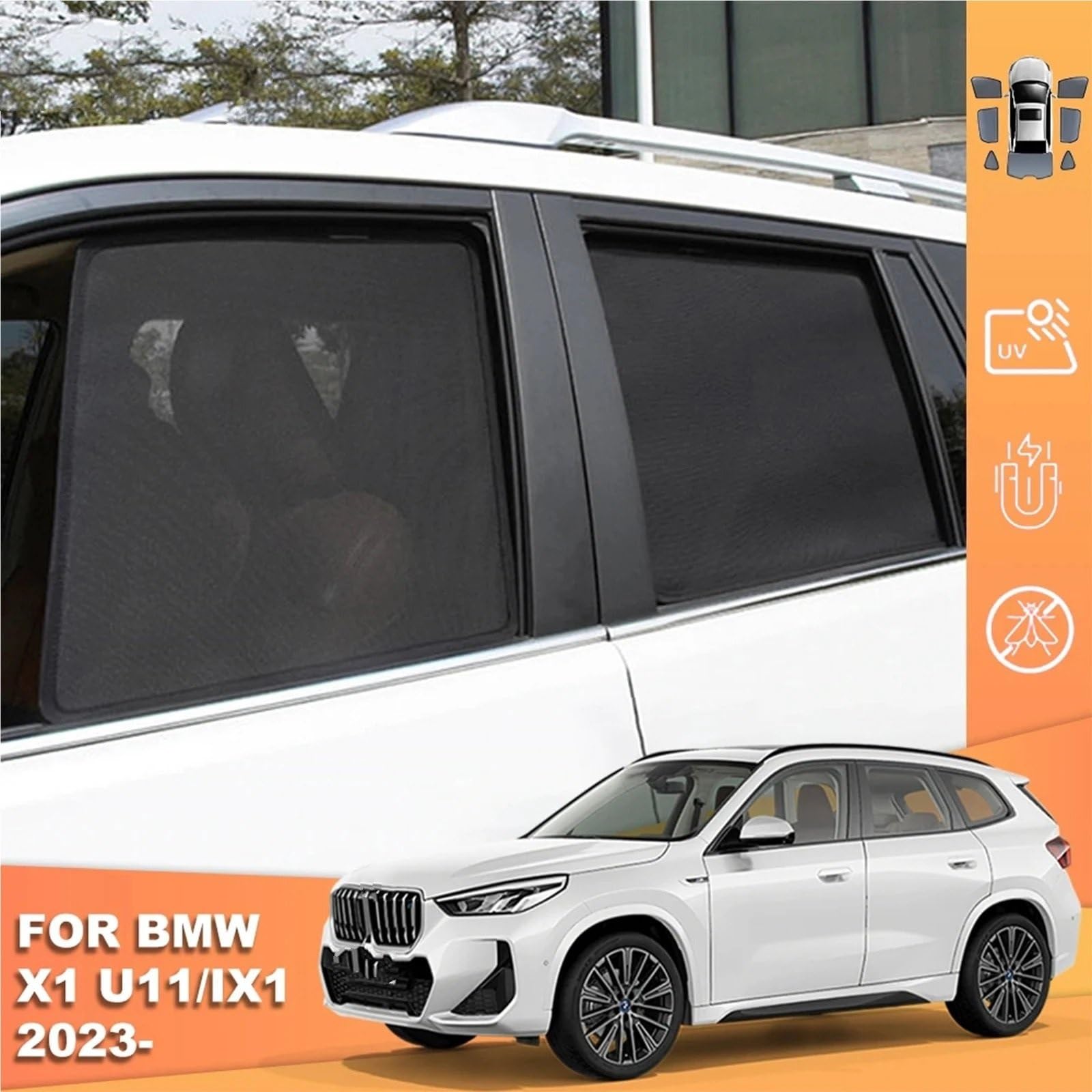 Zaslony Dzielace Samochód Do BMW X1 U11 IX1 2023-2024