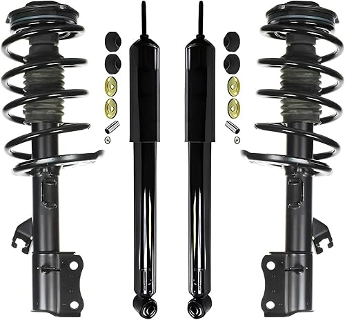 Miniatura 25 de Detroit Axle - Kit de amortiguadores de 4 puntales para Ford Escape 14-19, 2 puntales delanteros con resorte helicoidal 2 amortiguadores traseros