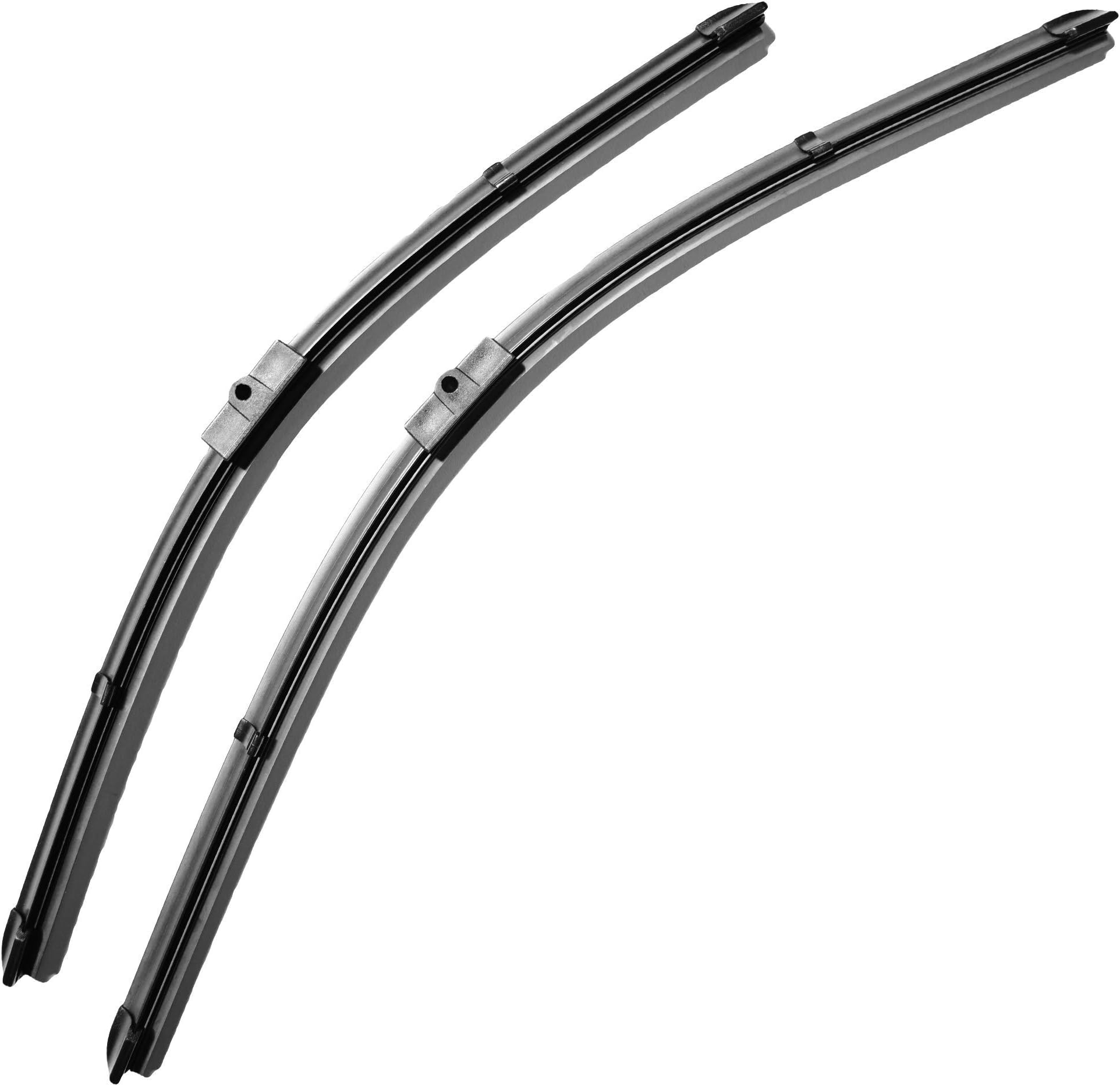 BMWX5 E70 flat aero windscreen Side pin fittment Front Wiper blades Side pin 24" 20" Flat