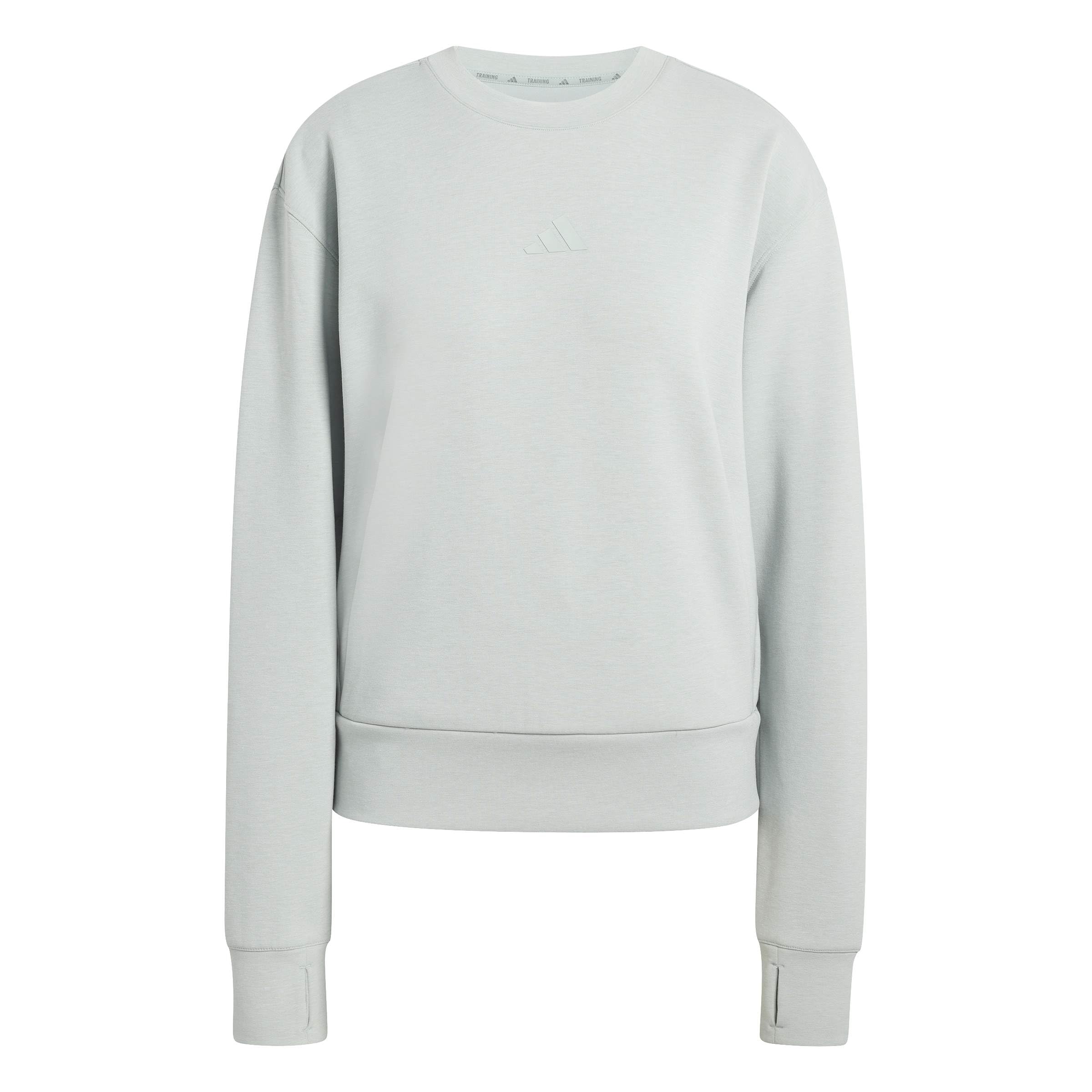 adidas Donna D4T Workout Warm Up Crew Neck, Wonder Sage, XS