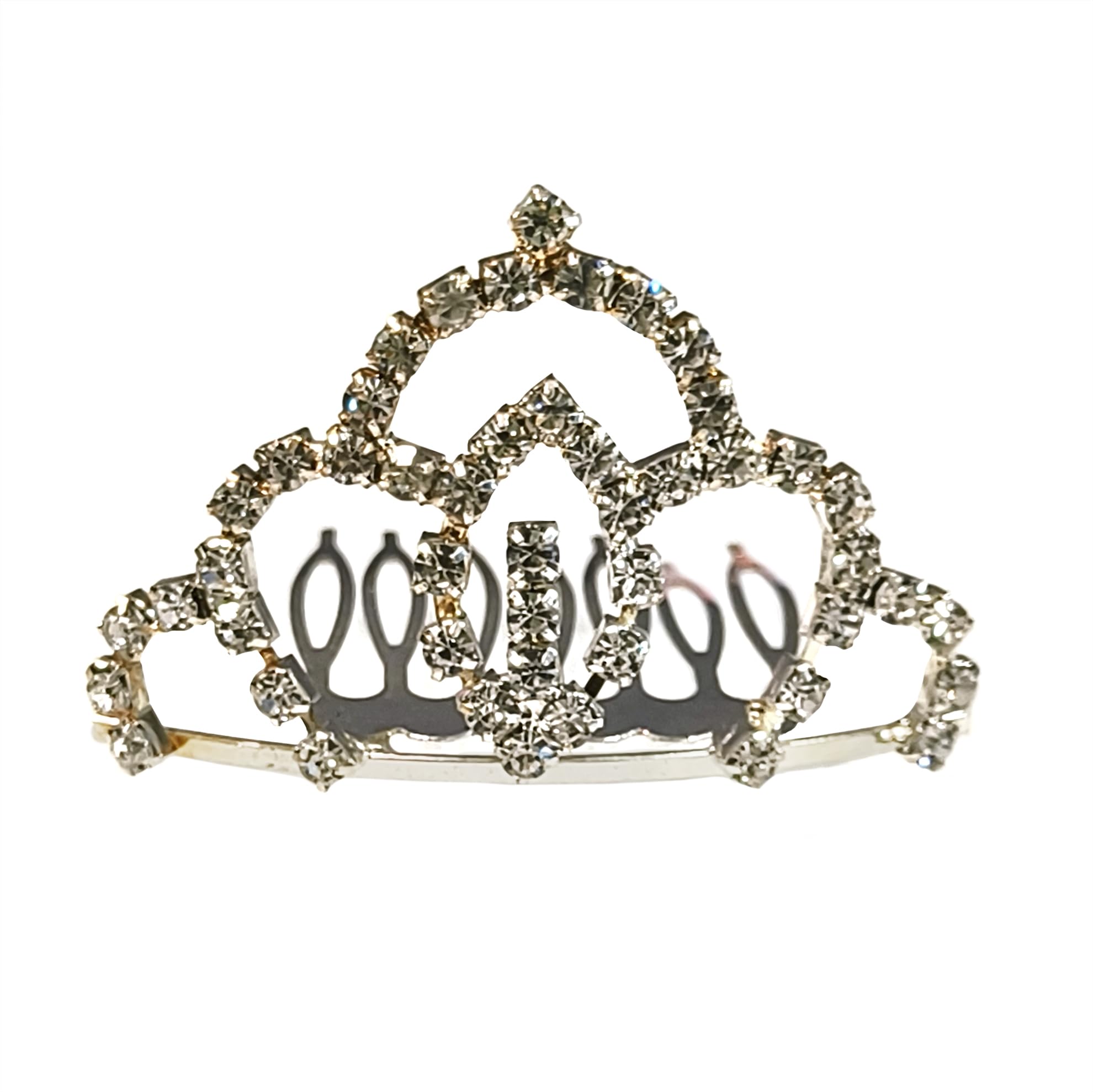 La Belleza Multicolor Rhinestone Studded Hair Comb | Crown Princess Tiara Comb | Crystal Mini Crown for Baby Girls, Girls and Women (B0B1WVC5HX) Amazon Price History, Amazon Price Tracker