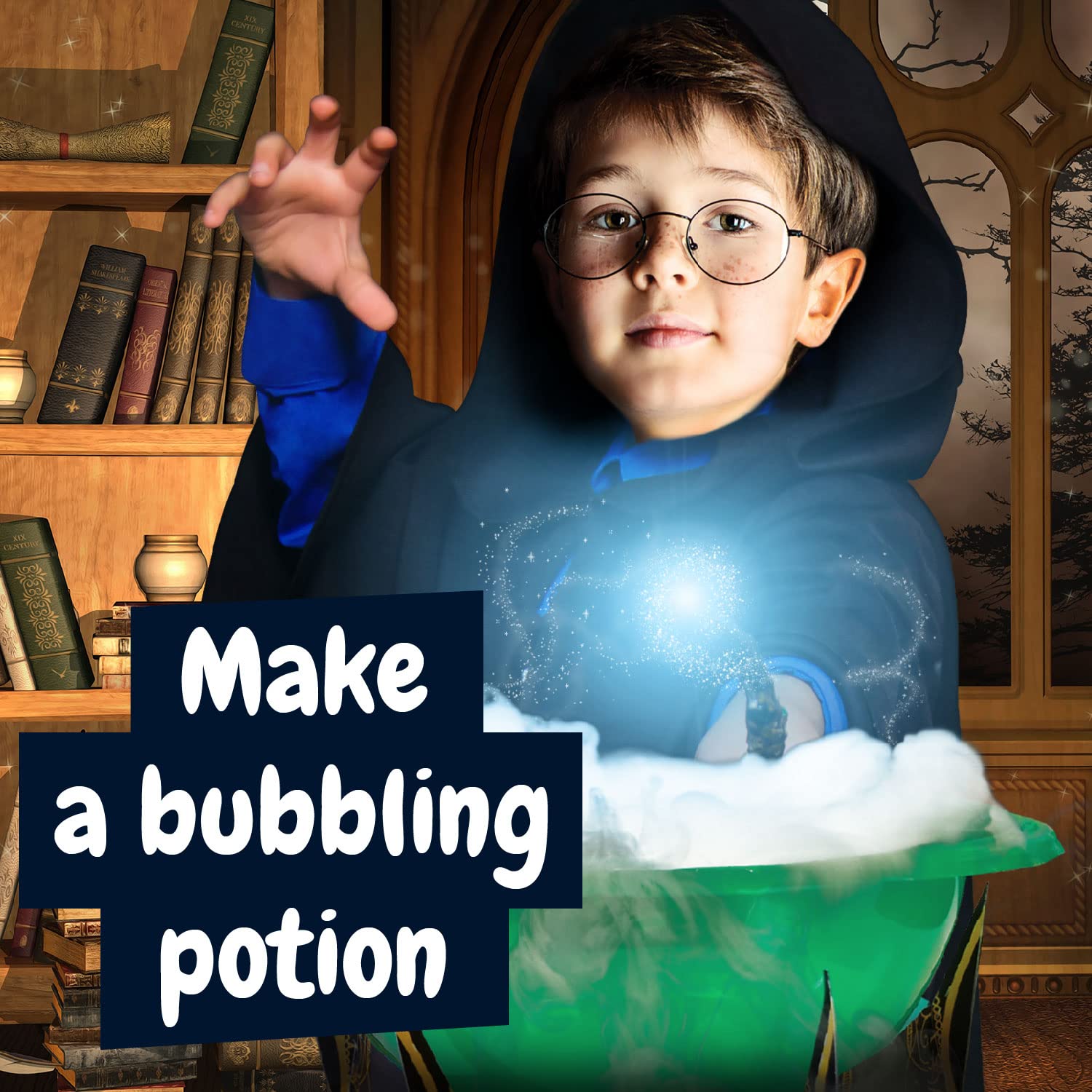 Science4you Magiczna nauka dla dzieci – magiczna gra z 19 aktywnościami: tworzenie magicznej różdżki, zestaw nauk pedagogicznych, magiczna skrzynka dla dzieci, średnia