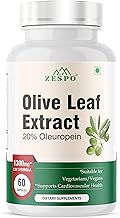 ZESPO Olive Leaf & Fruit Extract - 20% Oleuropein & Hydroxytyrosol Complex - Heart & Immune Support - Vegan Antioxidant Formula