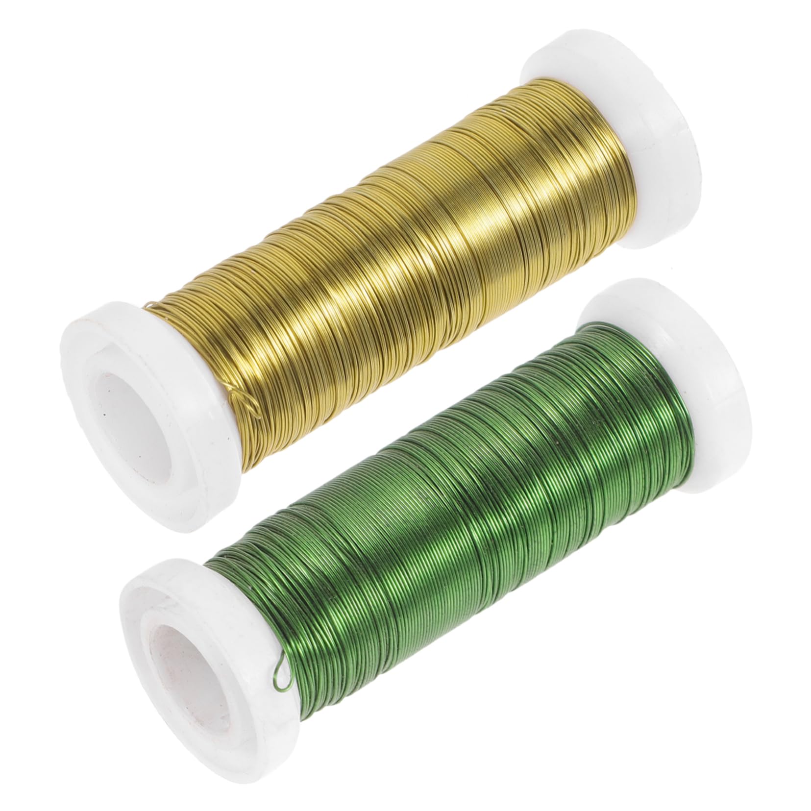 BEBEMOKO Floral Wire Stems Pack Iron Floral Wires for Home Decor DIY Flower Arrangements Wedding Decorations