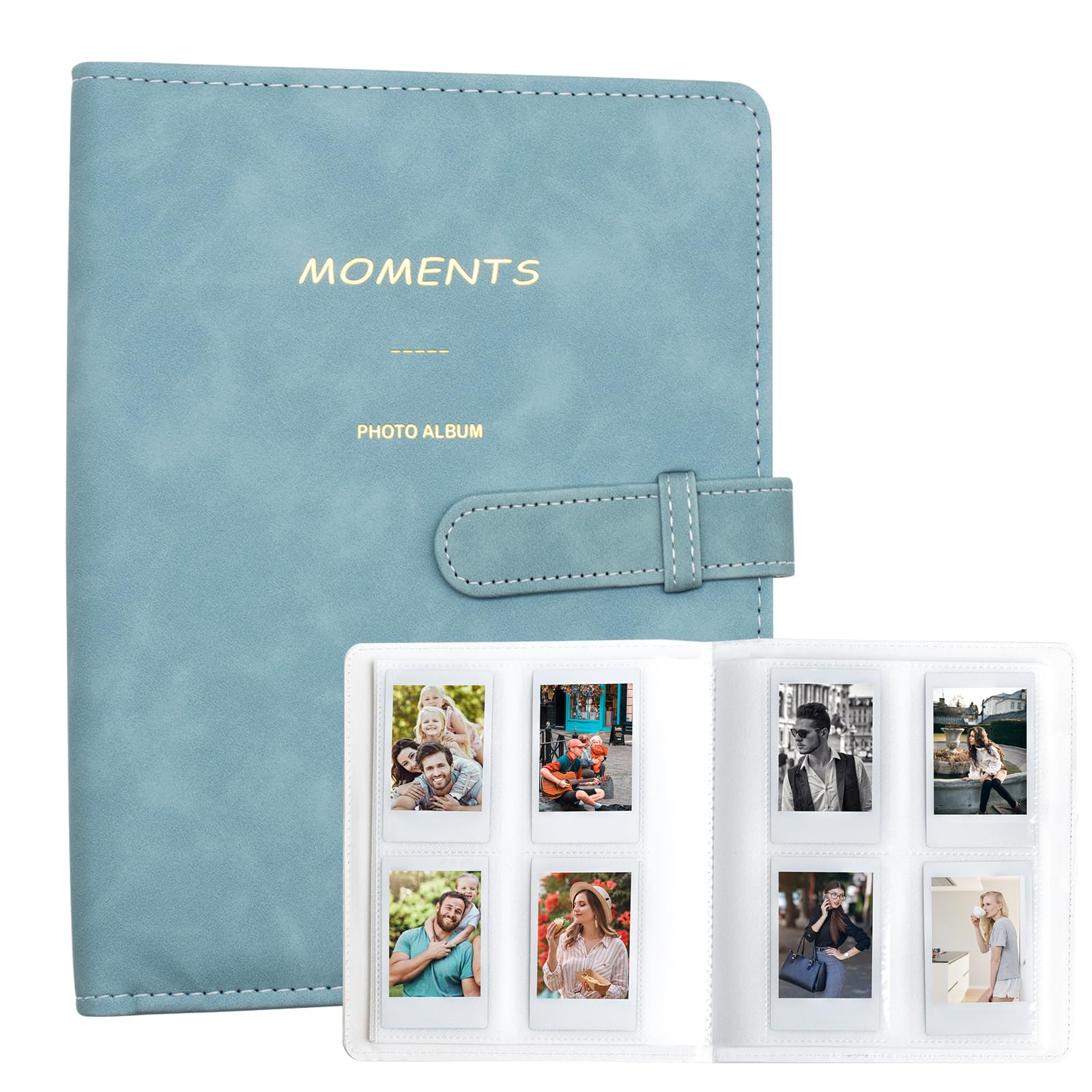 256 Pockets Photo Album for Polaroid, for Instax Mini 11 12 9 8+ 8 7+ Instant Camera, for KODAK Step/Canon IVY/HP Sprocket Color Photo Printer (Blue)-picture-26