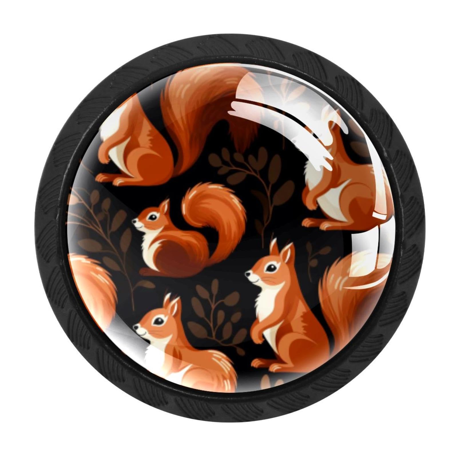 Chenzzzz Multicolored 07 4 Pieces Dresser Knobs Squirrel Drawer Knobs Cabinet Knobs Pull Handles For Home Kitchen Office