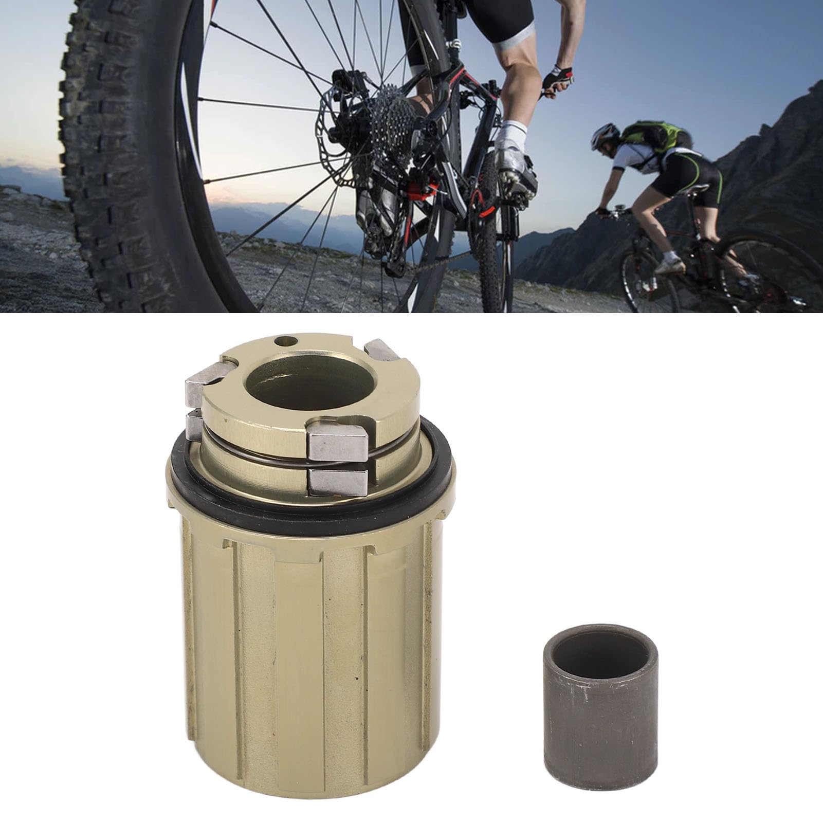 Corpo Ruota Libera Per Cassetta Bici 11 Velocità - Lega Di Alluminio, Diametro Foro 12mm, Con 2 Cuscinetti E Rondella, Per Mountain Bike - 4