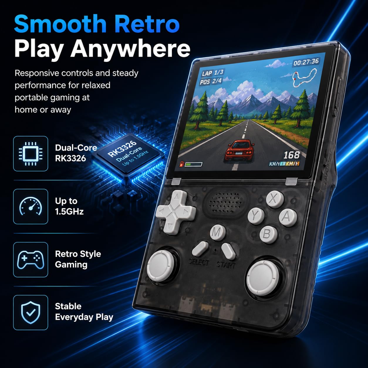 Consola de Juegos R40 XX Pro Max con Pantalla IPS de 4.2 Pulgadas, Batería de Ultra Larga Duración de 4500 mAh, 64GB/128GB, Mini Consola Portátil R40XX Consola de Juegos R40 XX Pro Max con Pantalla IPS de 4.2 Pulgadas, Batería de Ultra Larga Duración de 4500 mAh, 64GB/128GB, Mini Consola Portátil R40XX